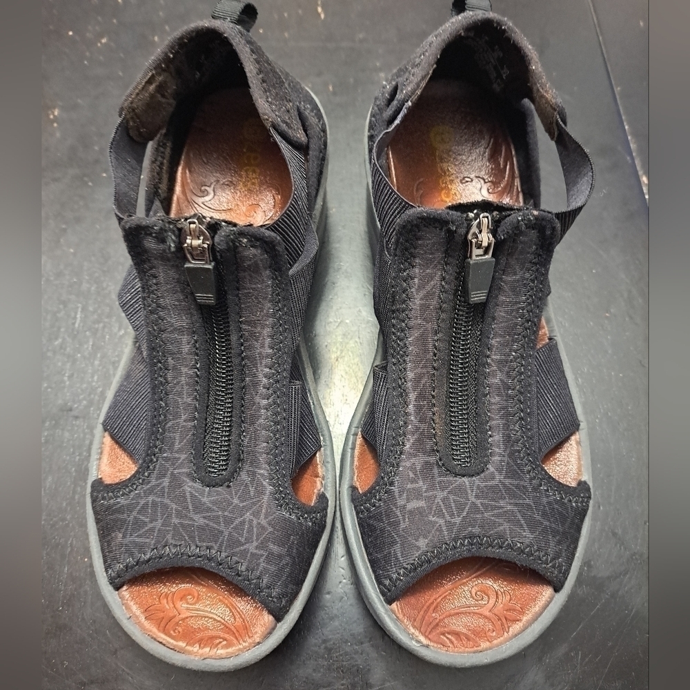 COPY - BZees Black Duet Wedge Sandal Size 6M